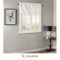 Madison Park Madison Park MP41-4949 38 x 46 in. Elena Faux Silk Waterfall Embellished Valance; White MP41-4949